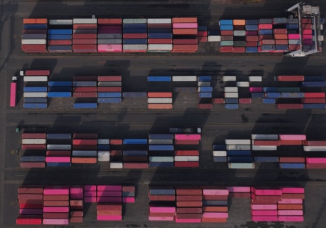 A drone view shows stacks of containers at the Tanjung Priok port in Jakarta, Indonesia, July 10, 2025. REUTERS/Ajeng Dinar Ulfiana/File Photo