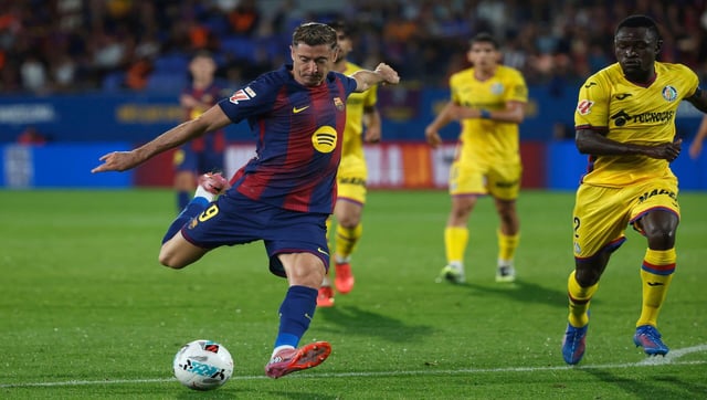 Robert Lewandowski intentará mostrar todo su olfato goleador en el duelo Real Oviedo vs Barcelona (Crédito: Alamy Stock Photo).