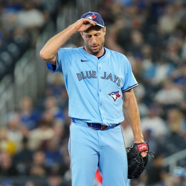 The Red Sox roughed up Blue Jays' starter Max Scherzer in the first inning, scoring three runs on five hits.