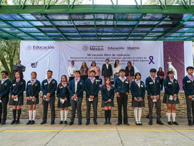 Cada estudiante merece un aula donde la única huella sea la del aprendizaje, no la de la violencia, señalaron hoy autoridades educativas de México y otros países.