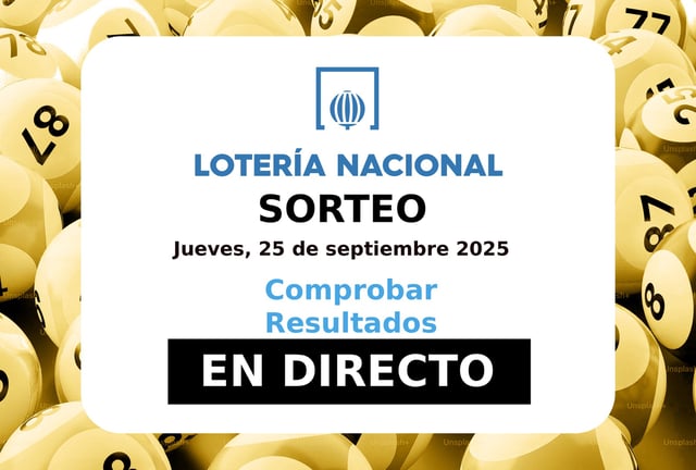 MADRID (ESPAÑA), 25/09/2025.- El sorteo de Lotería Nacional se celebra este jueves 25 de septiembre 2025 en el Salón de Sorteos de Loterías y Apuestas del Estado; aquí puedes comprobar los resultados y números ganadores en directo desde España. Foto de Noé Yactayo con imagen de loteriasyapuestas.es