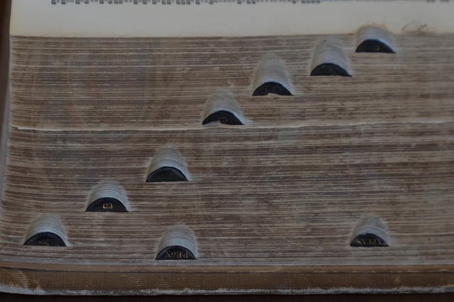 Webster's New International Dictionary 2nd unabridged edition from 1948 is displayed for sale at Powell's Books on Thursday, Sept. 18, 2025, in Portland, Ore. (AP Photo/Jenny Kane)