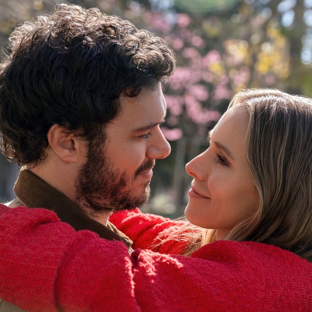 Noah (Adam Brody) and Joanne (Kristen Bell) hugging in Netflix's "Nobody Wants This"