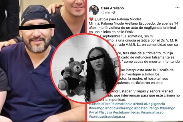 Esta suspensión se mantendrá vigente hasta que el Comité de Ética emita una resolución formal sobre la posible existencia de mala praxis médica. | Crédito: redes sociales