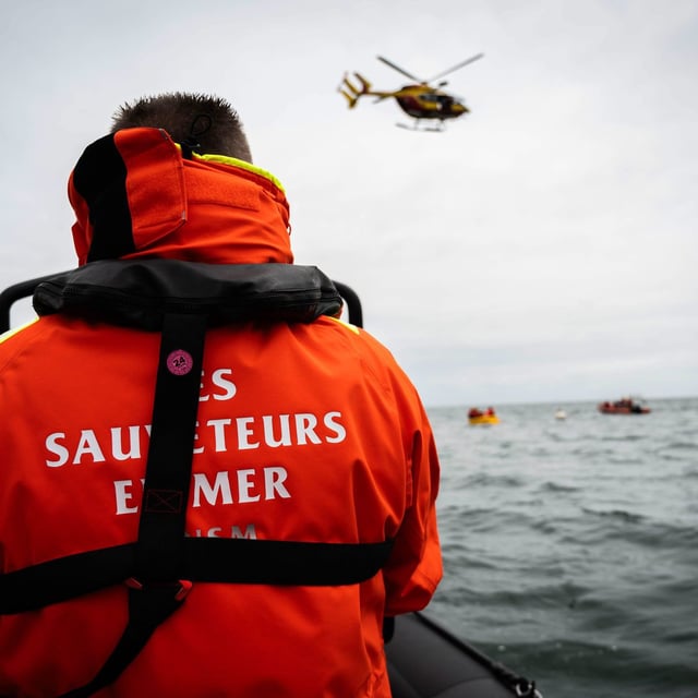 SNSM, exercice de sauvetage en mer. Illustration.