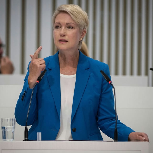 Manuela Schwesig (SPD), Ministerpräsidentin von Mecklenburg-Vorpommern, würde mit ihrer Partei deutlich hinter der AfD zurückliegen.