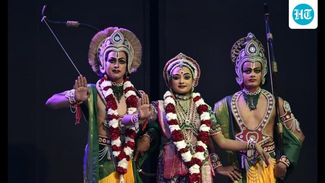 A scene from a Ramlila performance. (Ajay Aggarwal /HT File Photo)