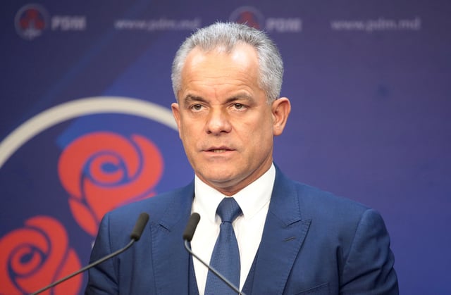 Democratic Party leader Vladimir Plahotniuc speaks during a news conference in Chisinau, Moldova March 7, 2019. REUTERS/Vladislav Culiomza/File Photo