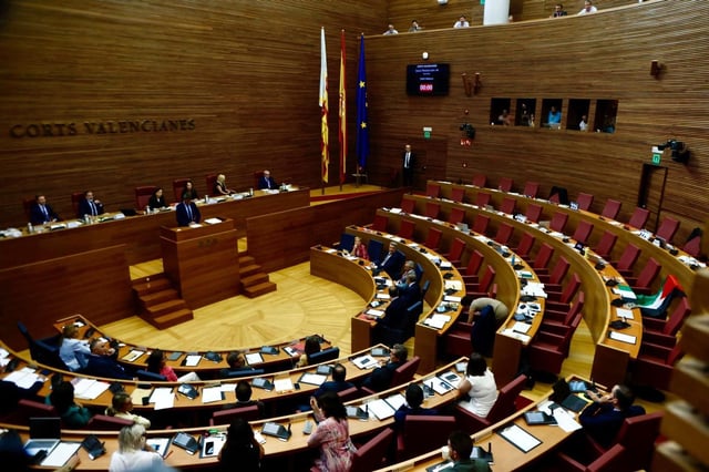 Pleno de las Corts.