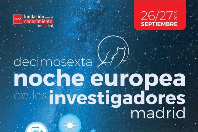 Cartel de la Noche Europea de los Investigadores 2025.