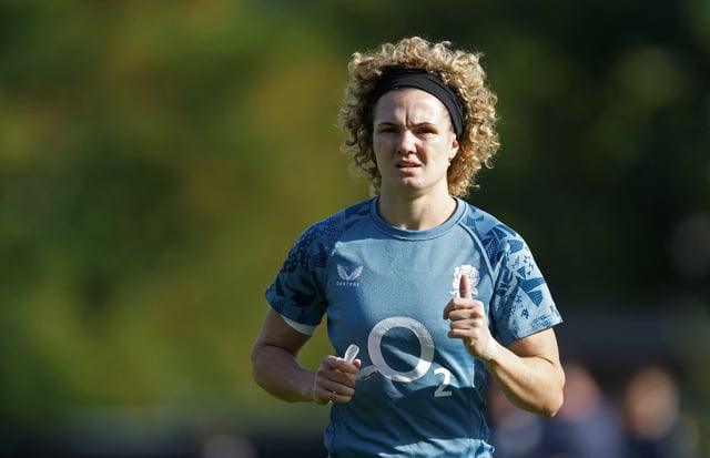 Rugby Union - Women's World Cup 2025 - Final - England Training - Lensbury Hotel, London, Britain - September 24, 2025  England's Ellie Kildunne during training Action Images via Reuters/Peter Cziborra
