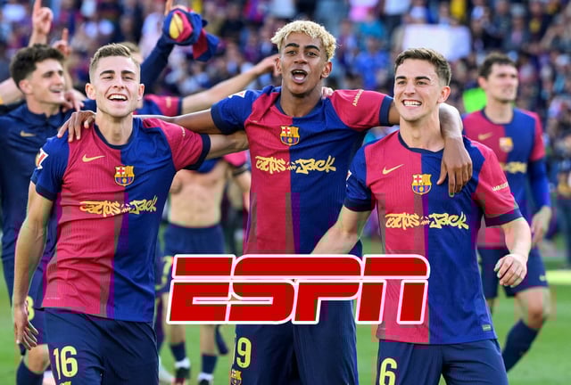 OVIEDO, ASTURIAS (ESPAÑA), 24/09/2025.- Cobertura oficial de ESPN Deportes y ESPN Plus EN VIVO ONLINE para ver el partido entre FC Barcelona y Real Oviedo este jueves 25 de septiembre por la fecha 6 de LaLiga 2025-26 desde el Estadio Carlos Tartiere de la ciudad de Oviedo, Asturias. Foto de JOSEP LAGO para AFP