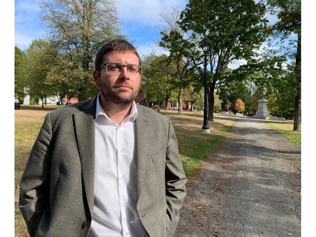 Saint John developer Adam Pottle is pictured here in Queen Square. He says his latest housing project was hit by thieves twice within 48 hours. 