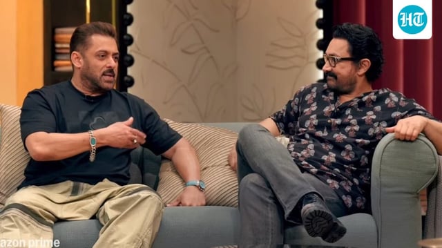 Salman Khan and Aamir Khan were the first guests on Two Much.