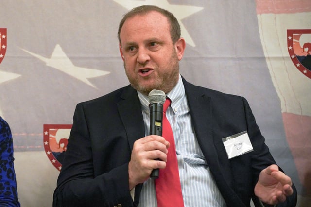 Jeremy Carl of the Claremont Institute discusses immigration during Harvard University's second annual Conservative and Republican Student Conference, February 8, 2025.