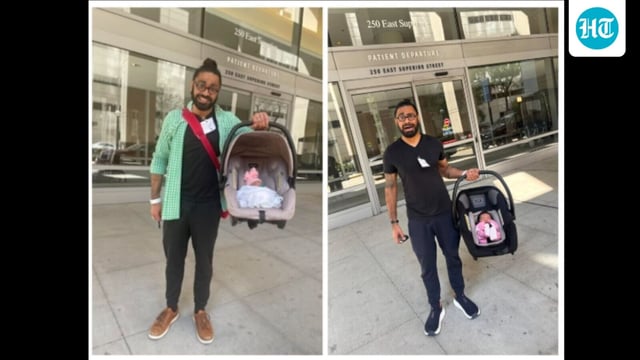 The baby was born in the front seat of the car on September 15. 
