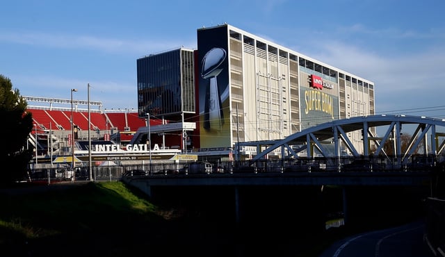 Levi’s Stadium catches the late afternoon light, Wednesday, Jan. 26, 2016, in Santa Clara, Calif., one week and a half before it hosts Super Bowl 50. (Karl Mondon/Bay Area News Group Archives)