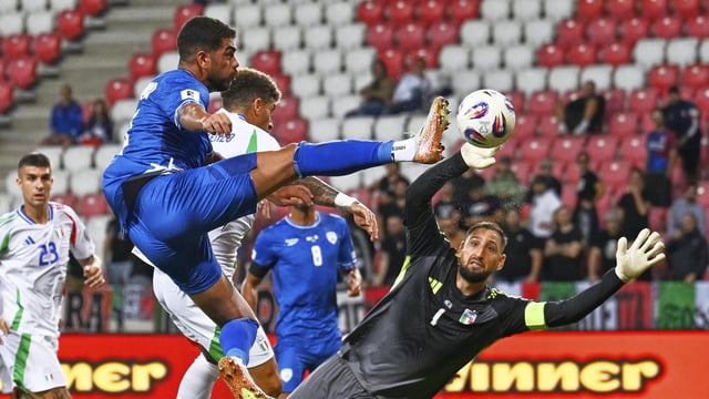 Una acción del Israel-Italia de la fase de clasificación para el Mundial de 2026, el pasado 8 de septiembre