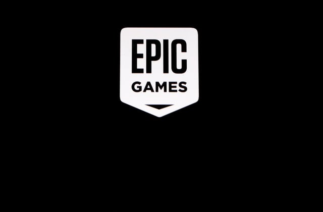 The Epic Games logo, maker of the popular video game "Fortnite", is pictured on a screen in this picture illustration August 14, 2020. REUTERS/Brendan McDermid/Illustration/File Photo
