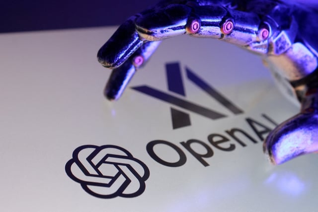 Open AI and xAI logos are seen in this illustration taken on September 12, 2025. REUTERS/Dado Ruvic/Illustration/File Photo