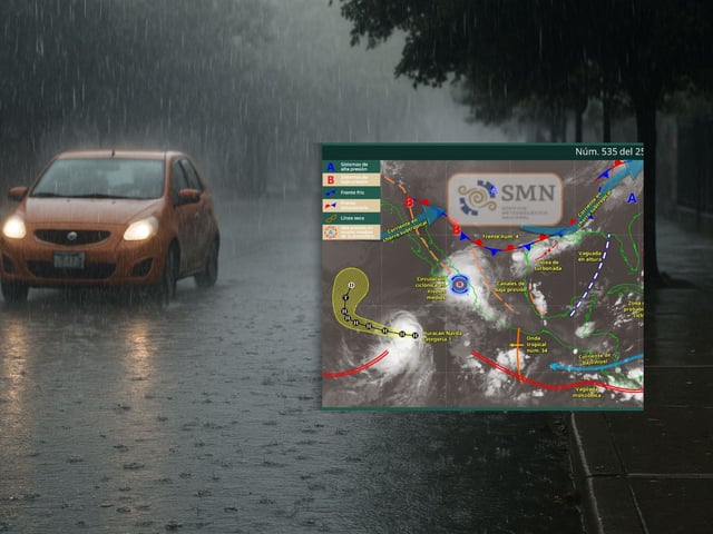SMN: pronóstico del clima con lluvias intensas y altas temperaturas. | Crédito: SMN/Especial