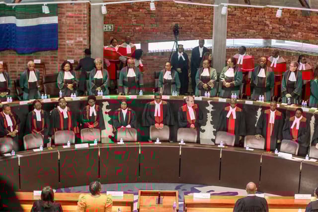 Full bench of the Constitutional Court (ConCourt). Picture: X / @OCJ_RSA