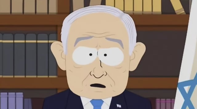 "South Park" portrayed Israeli Prime Minister Benjamin Netanyahu on the episode that aired Sept. 24, 2025. (Comedy Central)