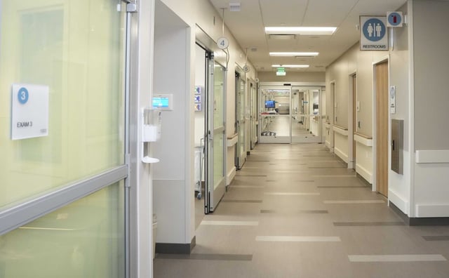 The emergency department of the new Houston Methodist Cypress Hospital is photographed in Cypress, Friday, March 7, 2025. The 105-acre campus is opening on March 17th.