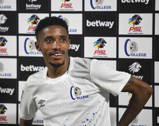 Monnapule Saleng is on loan at Orbit College from Orlando Pirates. Photo: Phakamisa Lensman/BackpagePix