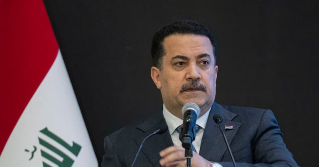 Iraqi PM Mohammed Shia Al Sudani said the agreement would ensure fair distribution of wealth. AP 