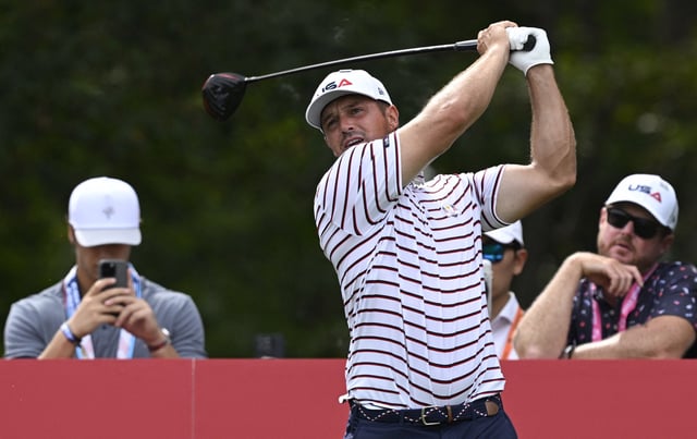 Golf - The 2025 Ryder Cup - Bethpage Black Golf Course, Farmingdale, New York, United States - September 24, 2025 Team USA's Bryson DeChambeau during a practice round IMAGN IMAGES via Reuters/Dennis Schneidler