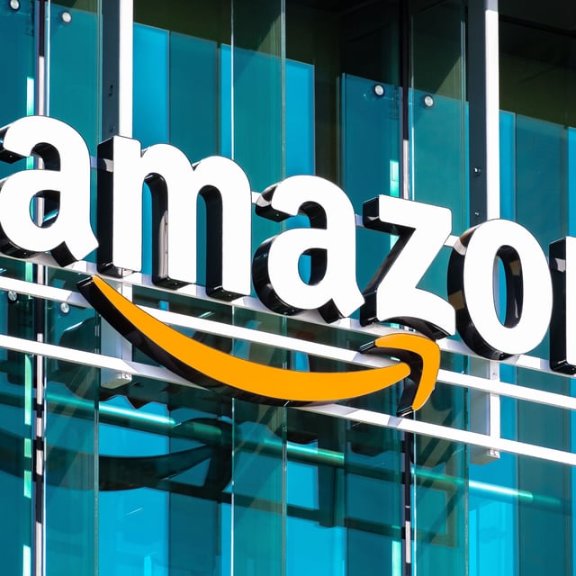 Amazon logo on building