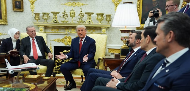 Donald Trump empfängt den türkischen Staatschef Recep Tayyip Erdogan im Weißen Haus