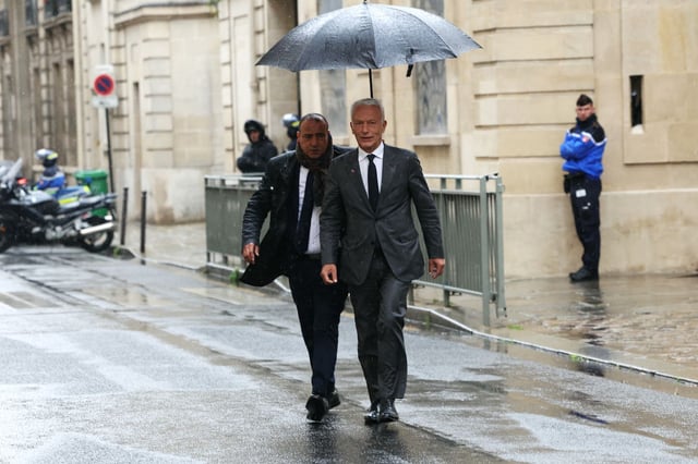 Patrick Martin, le président du Medef, après son entretien avec le Premier ministre, à Matignon, à Paris, le 24 septembre 2025. 



