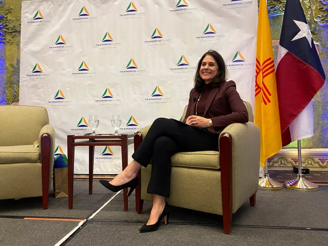 Federal Reserve Bank of Dallas President Lorie Logan attends an event with the Borderplex Alliance in El Paso, Texas, U.S., May 30 2024. REUTERS/Ann Saphir/File Photo
