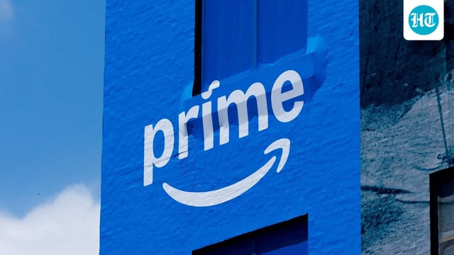 A downtown building is wrapped in Amazon Prime advertising ahead of Comic-Con International