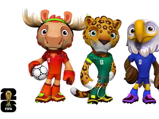 FIFA announced Thursday that Maple, a red-clad moose will be Canada's official mascot. Zayu the Jaguar and Clutch the Bald Eagle will serve as mascots for fellow co-hosts Mexico and the United States for the 2026 World Cup.