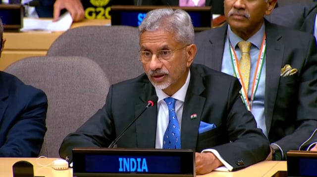 EAM S. Jaishankar at G20 Foreign Ministers’ Meeting in New York | Image: @DrSJaishankar