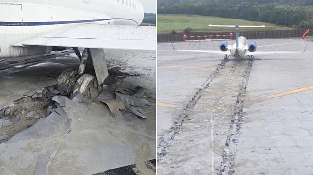 CommuteAir Flight 4339  skidded off a runway at Roanoke-Blacksburg Regional Airport in Virginia.