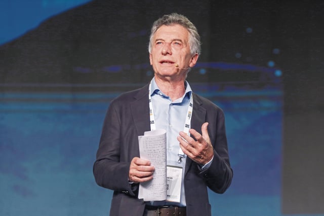 Mauricio Macri, expresidente de Argentina. Foto: GEC