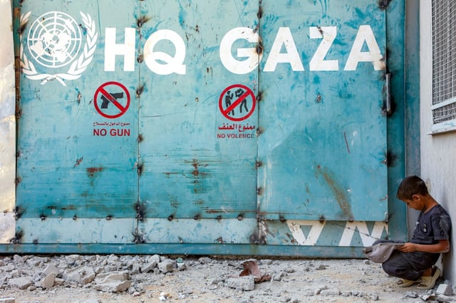 UNRWA, the main humanitarian agency for Palestinians, supplied healthcare, welfare and education services in Gaza before war broke out between Hamas and Israel
