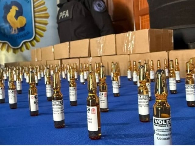 Más de 200 ampollas de fentanilo fueron incautadas tras su ingreso por un paso clandestino en Wanda, Misiones.