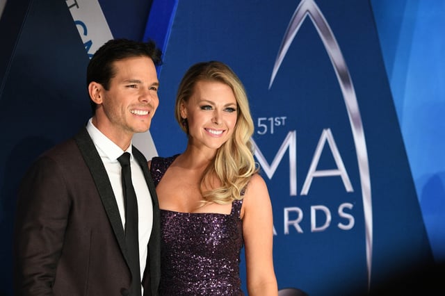 Granger and Amber smith at The 51st Annual CMA Awards.