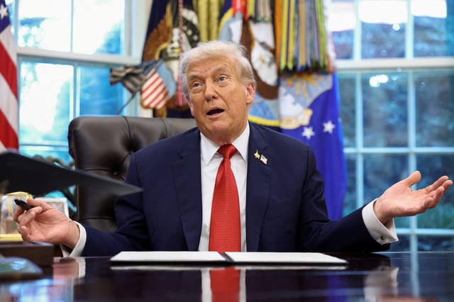 U.S. President Donald Trump speaks about his memorandum on the implementation of the death penalty in Washington D.C, at the White House in Washington, D.C., U.S., September 25, 2025. REUTERS/Kevin Lamarque