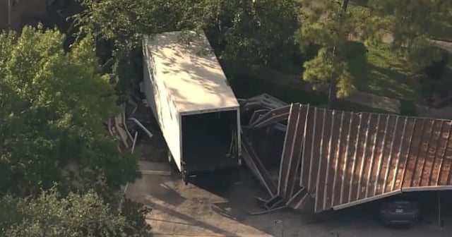 The scene of the crash