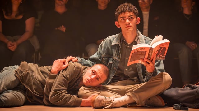 Ruaridh Mollica as Chris and Joe Locke as Jake in Clarkston