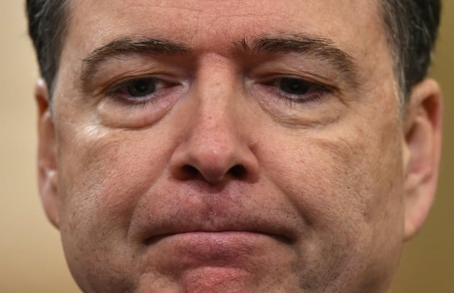 L'ancien directeur du FBI James Comey lors d'une audience au Capitole, à Washington, le 20 mars 2017