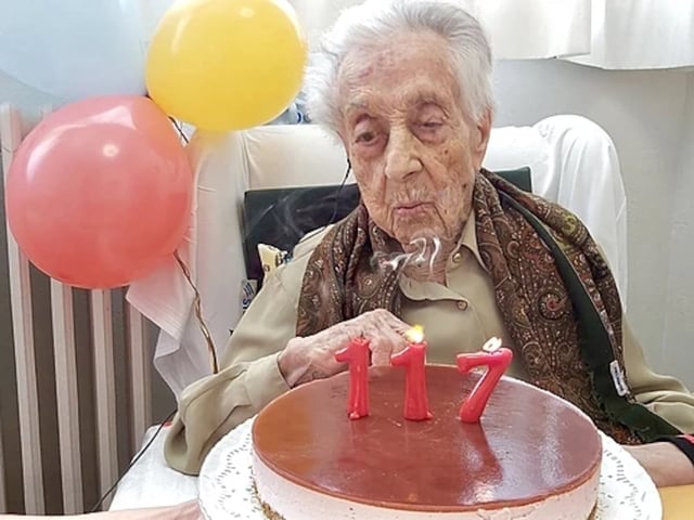 María Branyas, festejó su 117 años el 4 de marzo de 2024. Murió el 19 de agosto de ese año en Olot, España