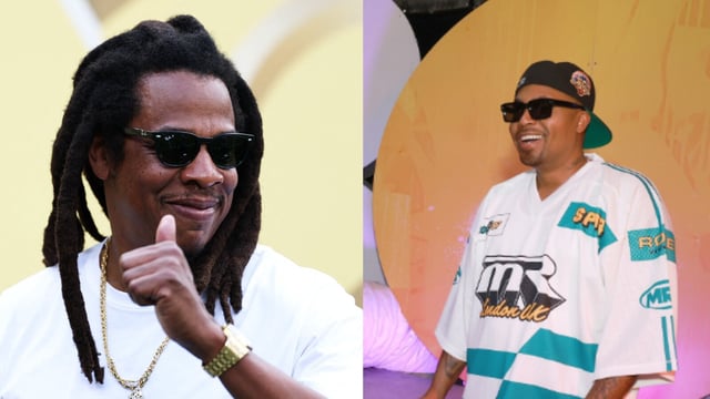 Jay-Z and rapper Nasir 'Nas' Jones.