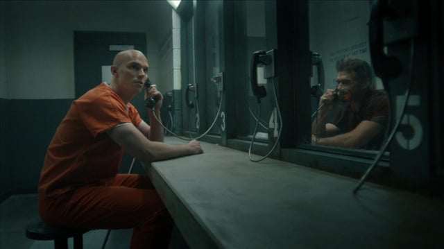 Nicholas Hoult and Frank Grillo in 'Peacemaker' Season 2